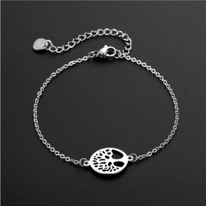 Family Tree of Life titanium stainless steel bracelet